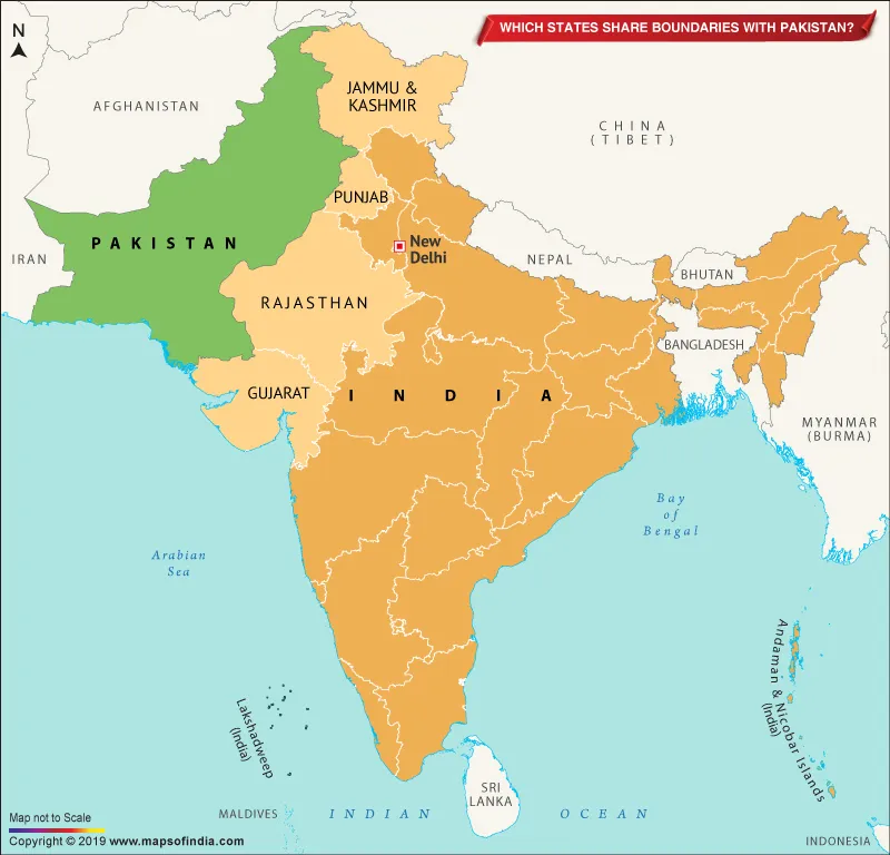 UNION HOME MINISTRY RELEASED NEW INDIA MAP